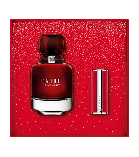 givenchy l'interdit rouge gift set|givenchy interdit boots.